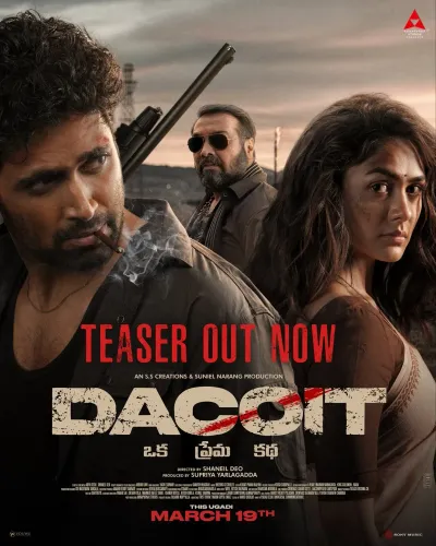 Have You Seen the Action-Packed Teaser of Adivi Sesh and Mrunal Thakur's 'Dacoit'?