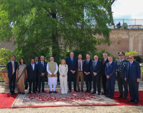 रोम में मोदी मेलोनी: समूह फ़ोटो के साथ MoU आदान प्रदान