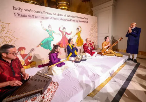 Rome: PM Modi Receives Warm Welcome from Indian Diaspora
