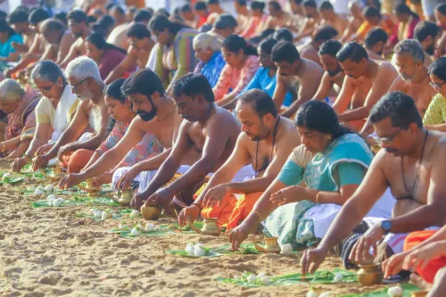 Chennai: Devotees perform rituals for ancestors on Aadi Amavasya