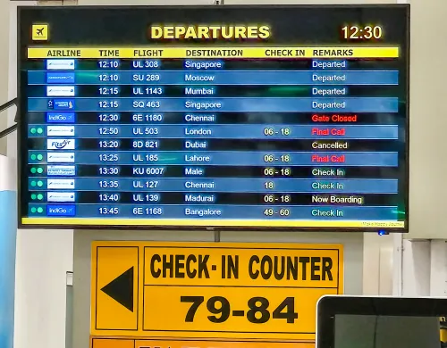 Colombo: Cancellations of Sri Lankan Flights to the Middle East
