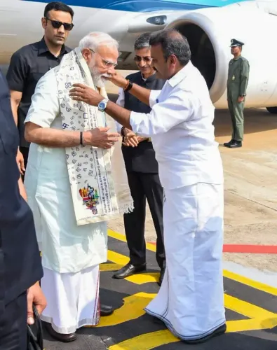 Madurai: Arrival of PM Modi