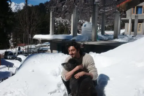 Did Ahaan Panday Make a New Furry Friend in the Mountains?