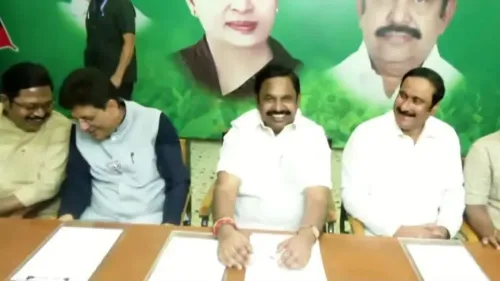 AIADMK Reveals NDA Seat Allocation; BJP Takes 27 Constituencies