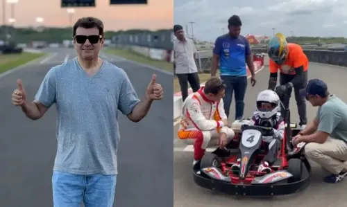 Ajith Shares Racing Insights with Son Aadvik at Chennai Go Kart Circuit
