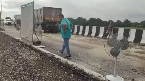 Akhilesh targets BJP over road repairs weeks after inauguration