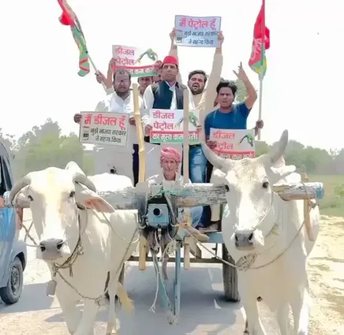 Akhilesh Yadav coins 'BJP 3C Inflation' tag, hits fuel prices