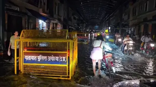 Akhilesh Yadav slams BJP over Ayodhya waterlogging