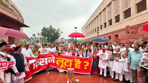Akhilesh Yadav targets BJP with sharp verse on religion and corruption