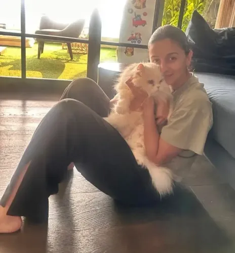 Alia Bhatt Posts Heartwarming Photo with Her 'Prince' Captured by Her 'Princess' on Pet Day