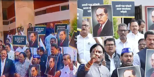 Protests by MVA Allies Escalate Over Amit Shah's Remarks on Ambedkar; BJYM Leaders Face Charges for Vandalism