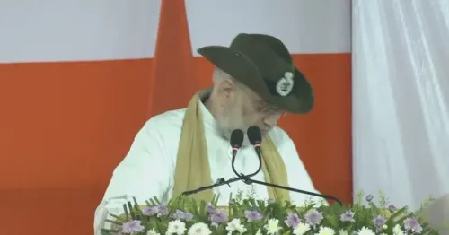 Amit Shah Addresses BSF Troops at Lankamura Outpost, Tripura
