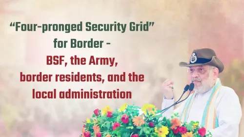 Amit Shah Defines Border Security as Four-Pronged Grid