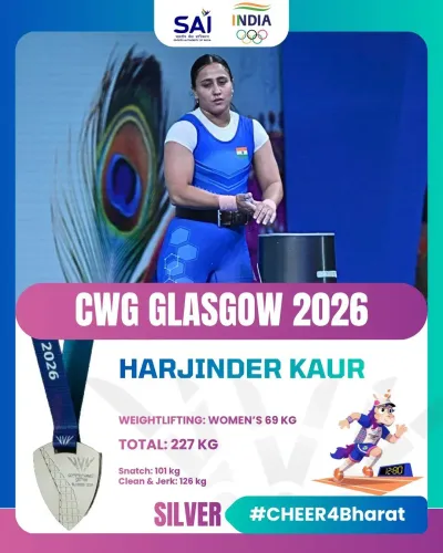 Amit Shah hails Harjinder Kaur's CWG 2026 silver in 69 kg weightlifting