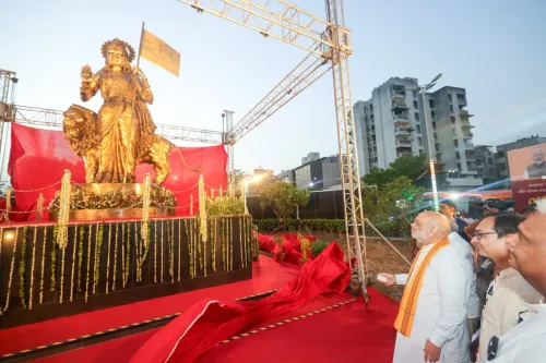 Amit Shah Inaugurates Bharat Mata Square in Ahmedabad