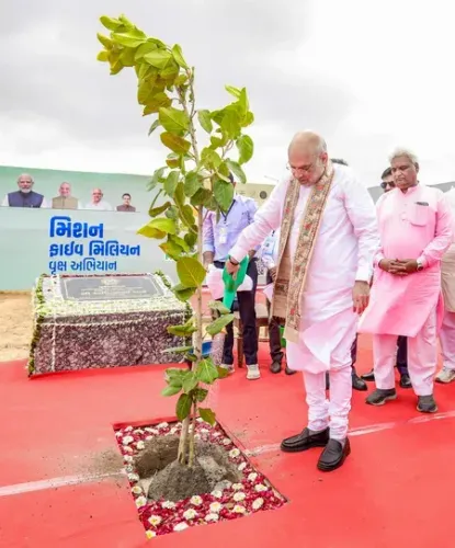 अमित शाह ने अहमदाबाद म्युनिसिपल कॉर्पोरेशन को दी बधाई, मियावाकी पद्धति से 3.61 लाख पौधे लगाकर बना गिनीज रिकॉर्ड
