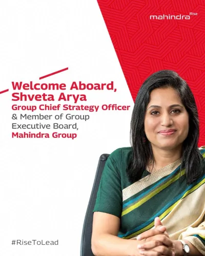Anand Mahindra names Shveta Arya Group Chief Strategy Officer