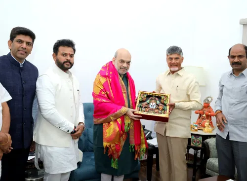 Andhra CM N. Chandrababu Naidu Engages with HM Amit Shah