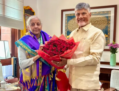 What support did Andhra CM Naidu seek from FM Sitharaman?