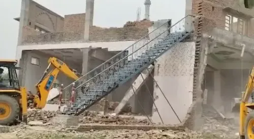 Sambhal's Bold Anti-Encroachment Operation Targets Illegal Structures Amid Security