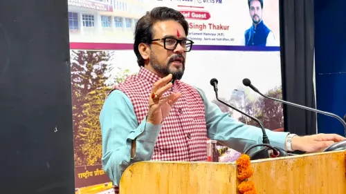Anurag Thakur Addresses EPF-ESI Camp for Contract Workers
