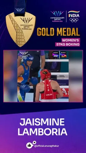 Anurag Thakur Hails Jaismine Lamboria's CWG 2026 Boxing Gold