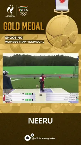 Anurag Thakur hails Neeru's gold in Women's Trap at Asian Games 2026