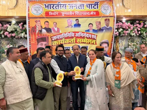 Anurag Thakur Honours Newly Elected Reps at Theog Ceremony
