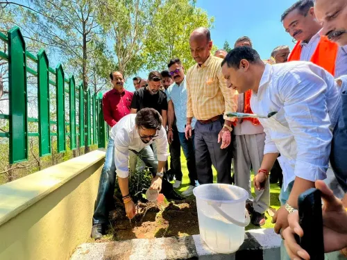 Anurag Thakur Plants Trees Under 'Ek Ped Maa Ke Naam' in Hamirpur