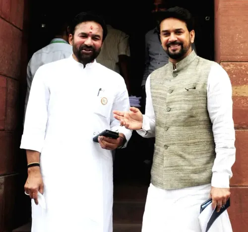 Anurag Thakur Wishes G. Kishan Reddy on Birthday