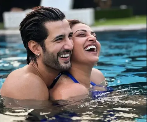 Did Anushka Ranjan Just Show Us Poolside Romance with Her 'Happy Place' Aditya Seal?