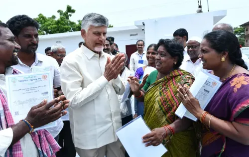 AP CM Chandrababu Meets Farmers, Orders Land Fix in Kalidindi