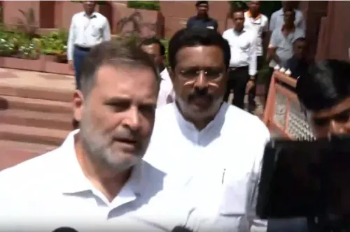 Rahul Gandhi snaps 'Are you from the BJP?' at journalist over Delhi Police families' press meet