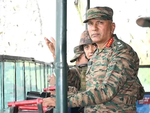 Northern Command chief Lt Gen Pratik Sharma reviews LoC security in Rajouri