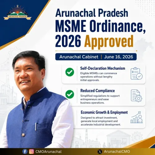 Arunachal Cabinet Clears MSME Ordinance 2026