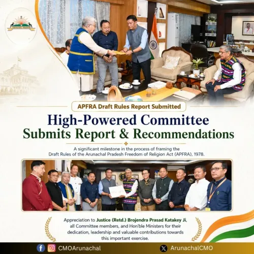 Arunachal CMO: APFRA 1978 Rules Panel Submits Report