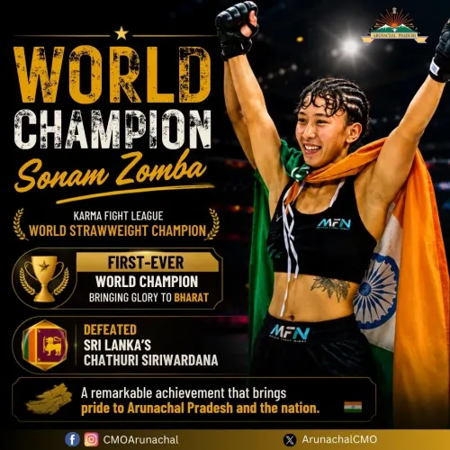 Arunachal's Sonam Zomba Wins Inaugural KFL World Strawweight Title