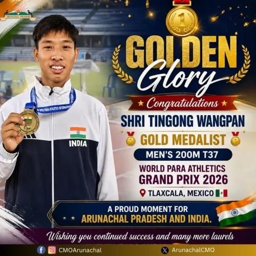 Arunachal's Tingong Wangpan wins Gold at World Para Athletics GP