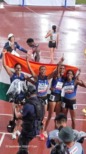 Vithya Ramraj anchors India to 4x400m relay gold at Asian Games Nagoya