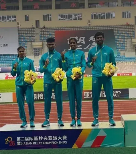 एशियन रिले चैंपियनशिप 2026: भारतीय महिला टीम ने 4x100 मीटर में जीता गोल्ड, तीन पदकों के साथ शानदार प्रदर्शन