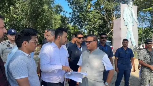Assam CM Himanta inspects Zubeen Kshetra in Sonapur