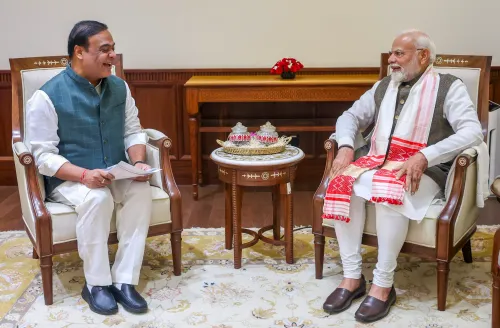 Assam Chief Minister Engages with PM Modi in Delhi to Address Crucial Matters