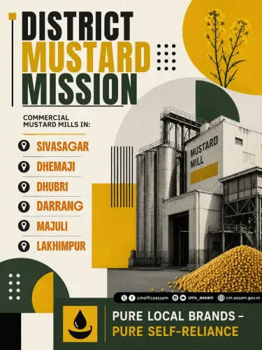 Assam CM Office Highlights District Mustard Mission Push
