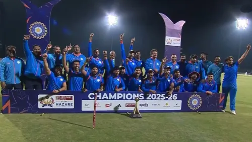 Did Atharva Taide's outstanding performance lead Vidarbha to victory over Saurashtra in the Vijay Hazare Trophy?