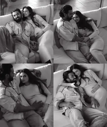 Athiya Shetty Displays Baby Bump in Maternity Photos with KL Rahul