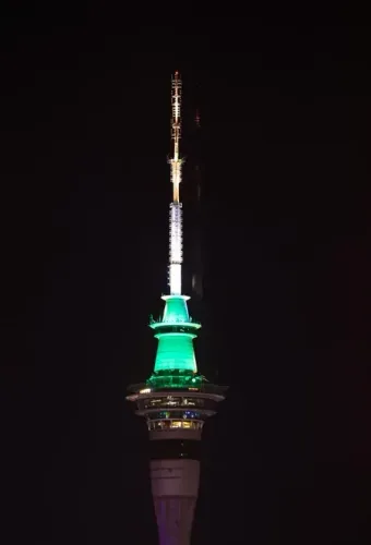 Auckland Sky Tower lit in tricolour as Modi begins historic NZ visit