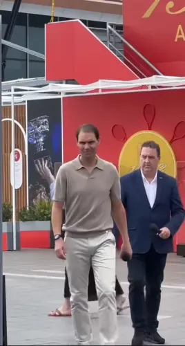 Did Rafael Nadal Arrive in Melbourne for the 'Night of Legends' Event?