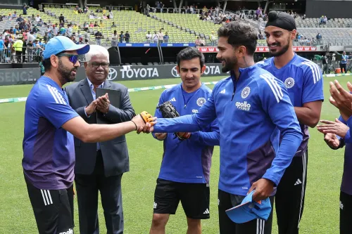 Did Nitish Kumar Reddy Just Receive His ODI Debut Cap from Rohit Sharma?