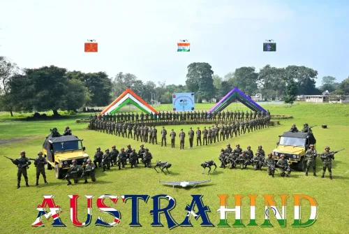 क्या भारतीय सेना के जवान ऑस्ट्रेलिया पहुंच गए हैं? रेगिस्तान में युद्धाभ्यास