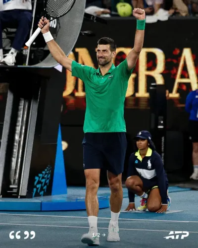 Did Djokovic Achieve His 100th Match Victory at the Australian Open 2026 while Shang Juncheng and Swiatek Advance?